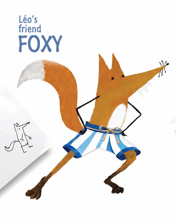 Leo's friend Foxy character card