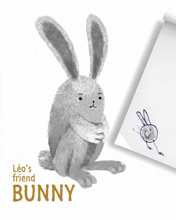 Leo's friend Bunny character card